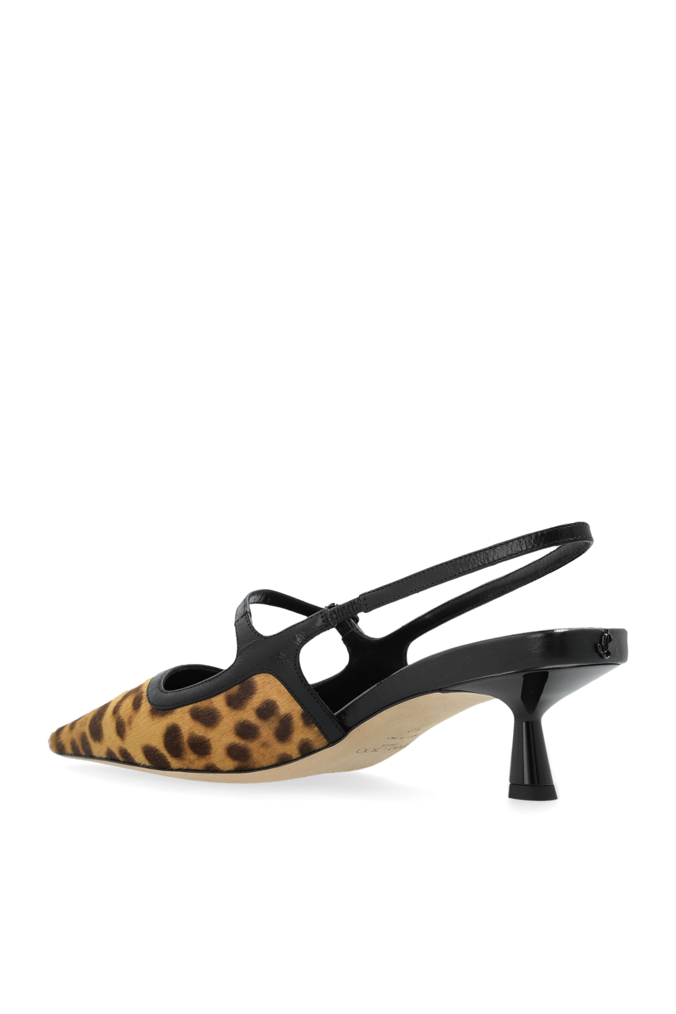 サンダル・ミュール Jimmy Choo Didi Slingbacks In Pony Hair Jimmy Choo Didi 45 slingback in leopard print pony skin